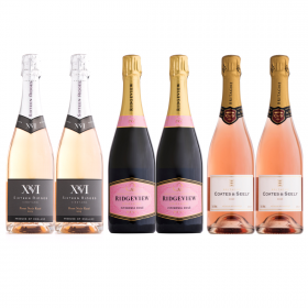 English Sparkling Rosé Wine Case with FREE Shipping